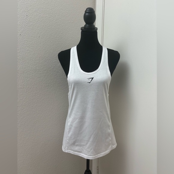 Gymshark training graphic leggings outfit size S / XS white tank & high waist - Picture 2 of 16